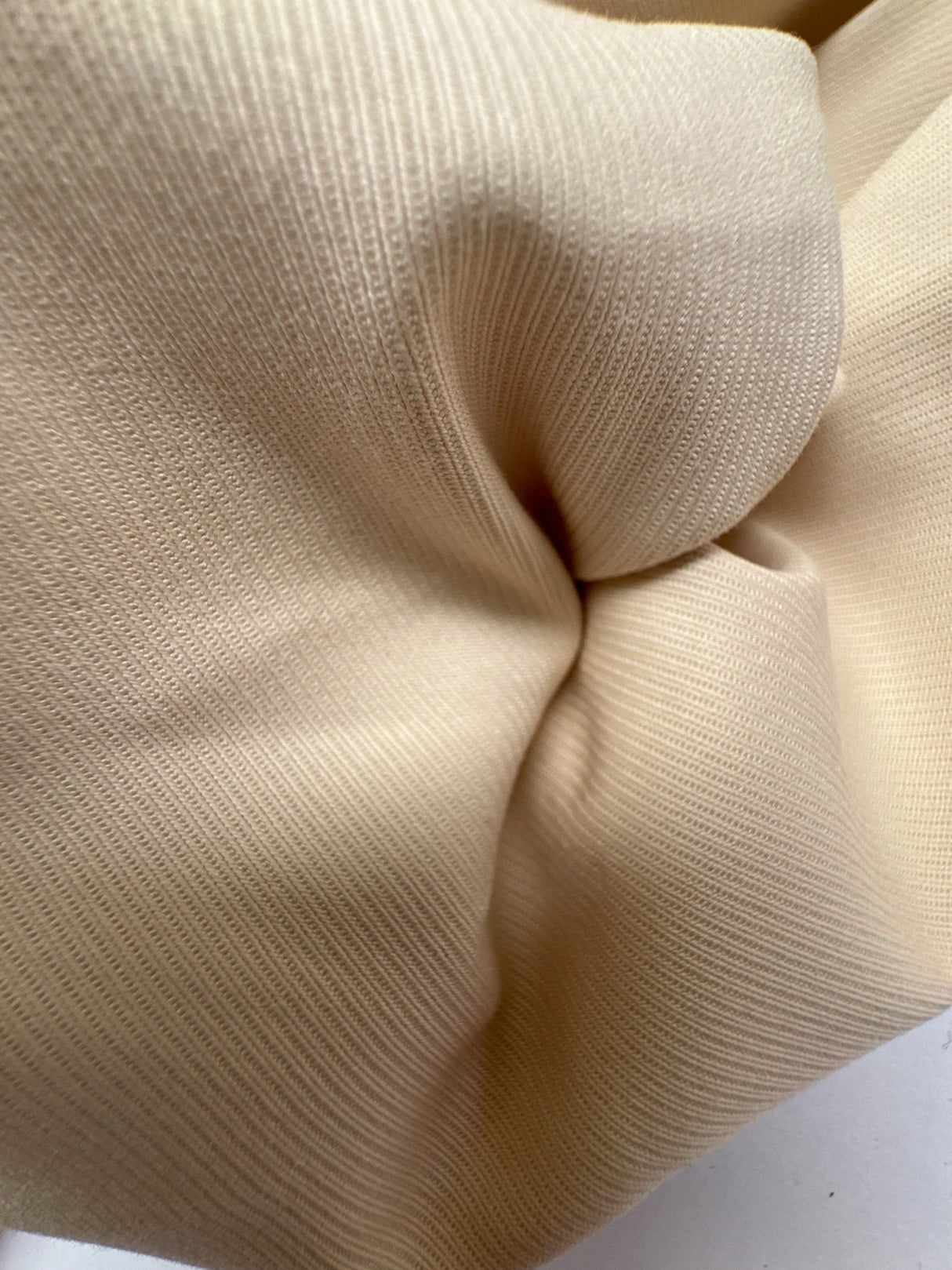 Cotton Polyamide Twill Beige Stretch