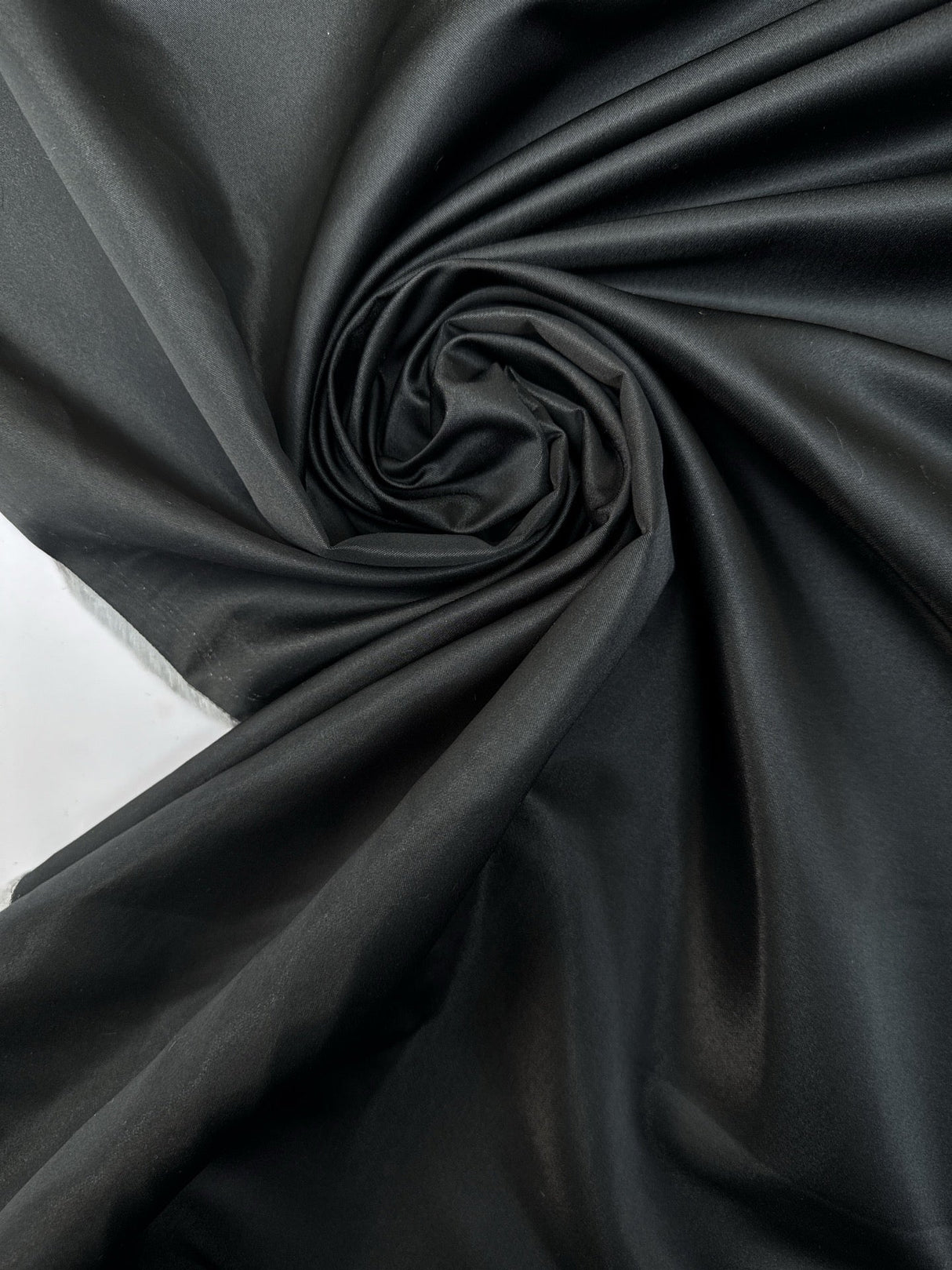 Black Acetate Twill Fabric