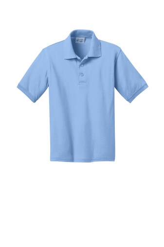 12 Pack : Port & Company® Youth Core Blend Jersey Knit Polo