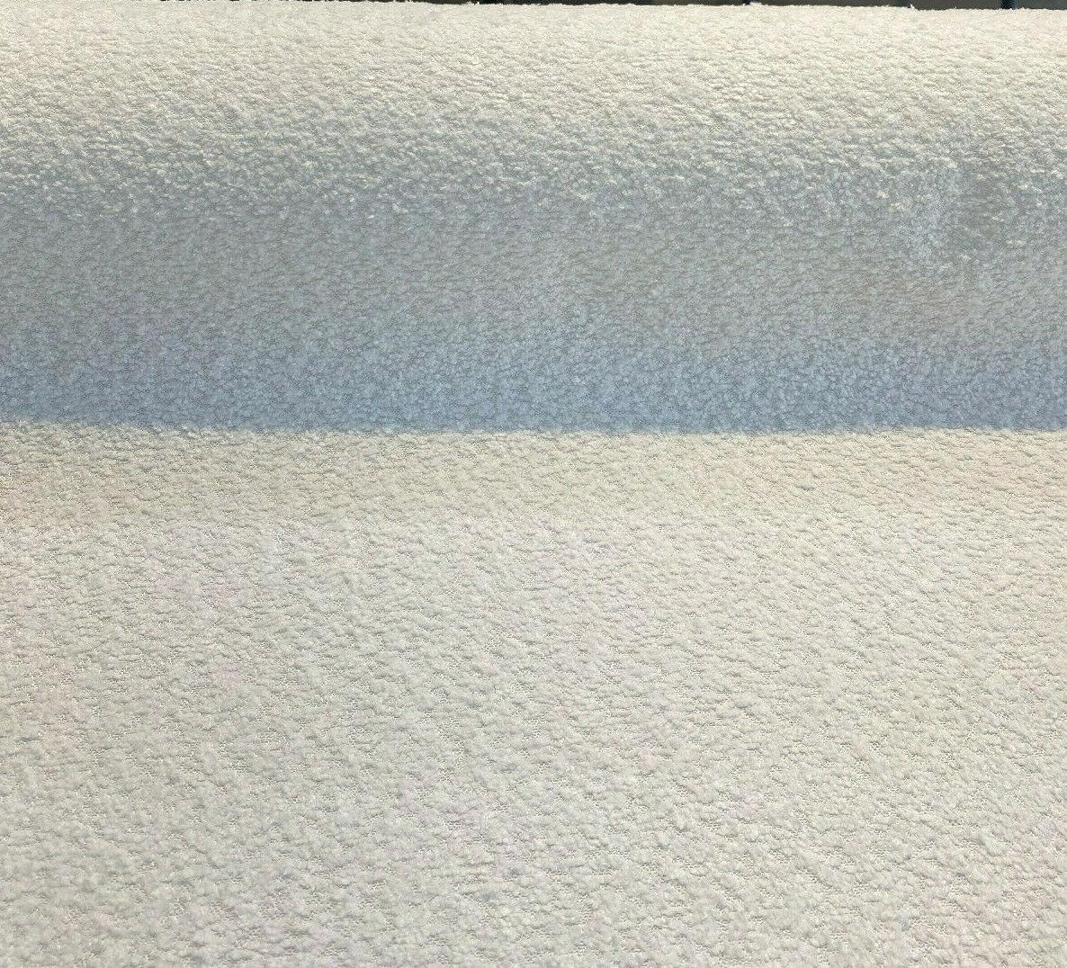 Robert Allen Boucle Polyester Fabric - White Boucle, 54"-56" Width (1 Yard)