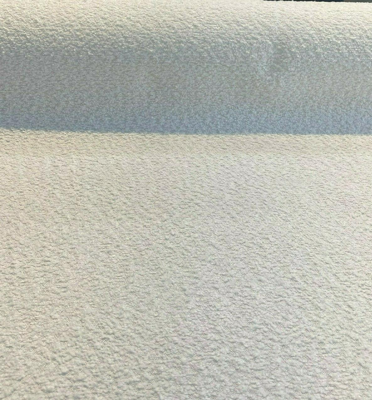Robert Allen Boucle Polyester Fabric - White Boucle, 54"-56" Width (1 Yard)
