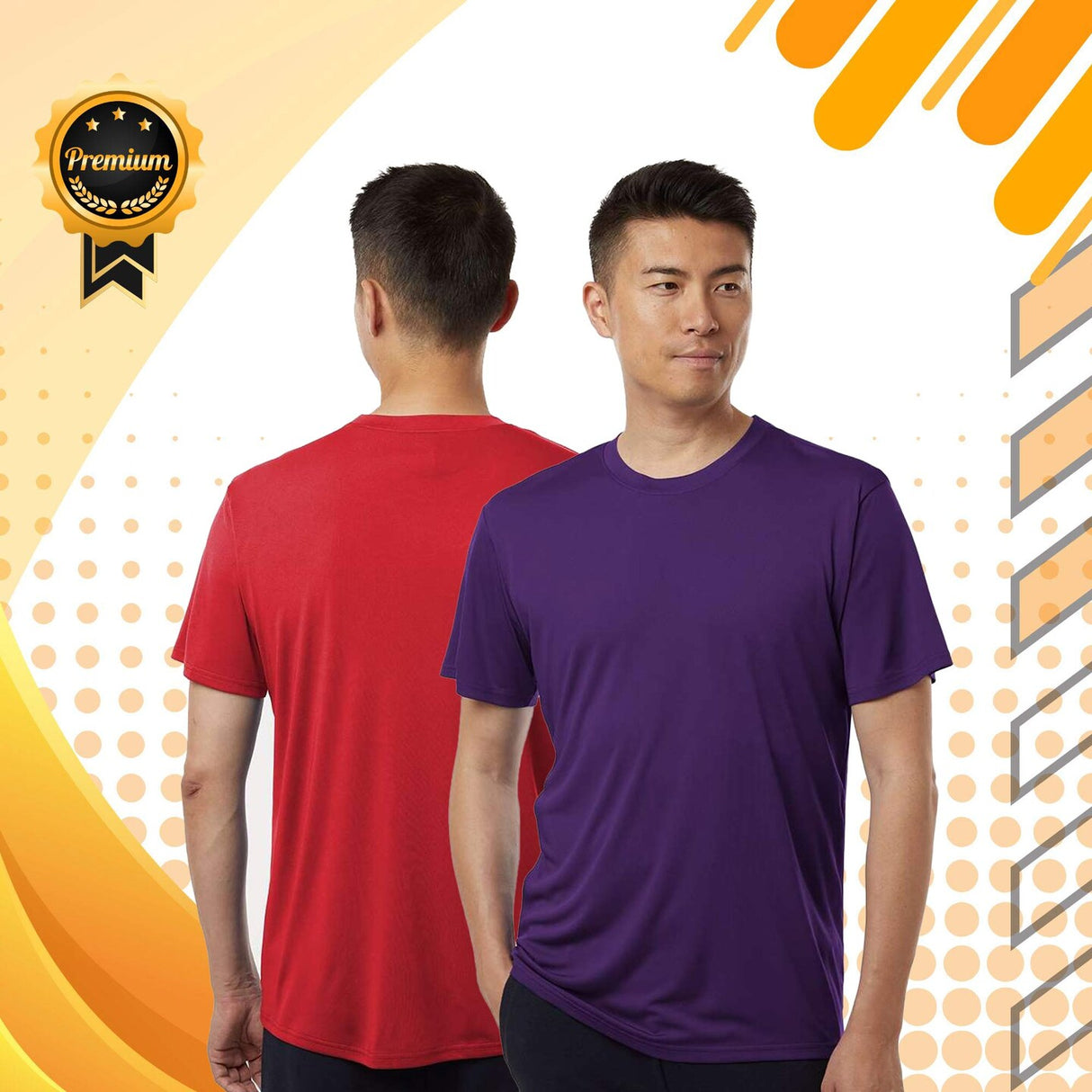 AllPro® Men’s Pro-Lock Colorfast Polyester T-Shirt – Durable Snag-Resistant & Print-Ready