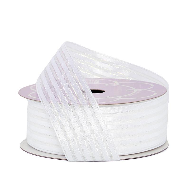 Good As Candy Ribbon 1 1/2 '' X 25 yd - White / Iridescent Color 1 / ROLL