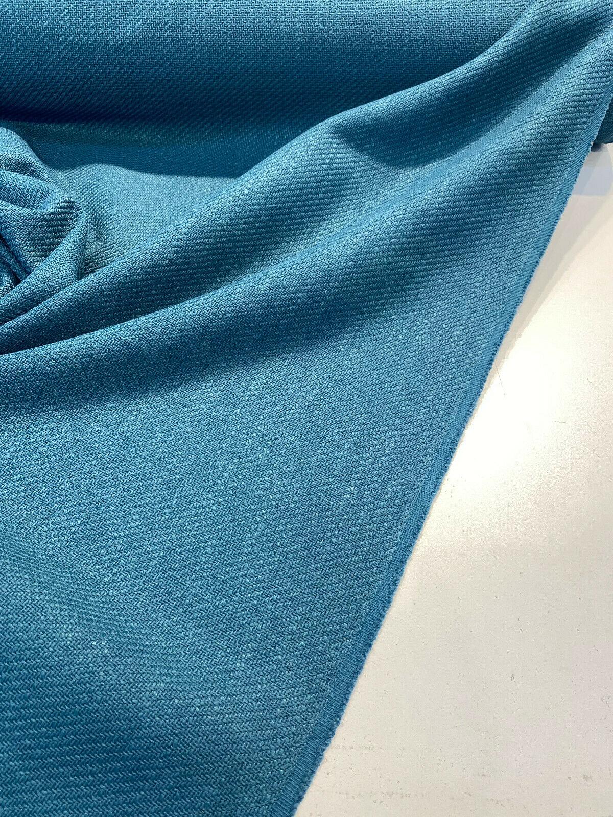 Interweave Chenille Fabric - Teal Turquoise Solid Color, 56" Width (1 Yard)