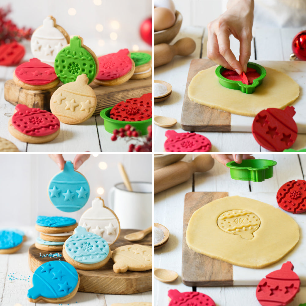 Decora Christmas Ornament Cookie Cutter and Embossers