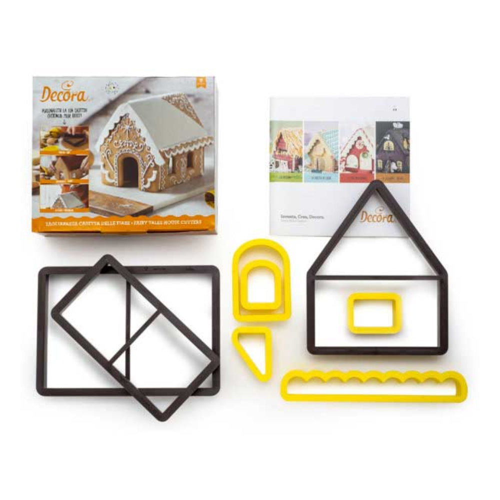 Decora Fairy Tale House Plastic Cookie Cutter Set