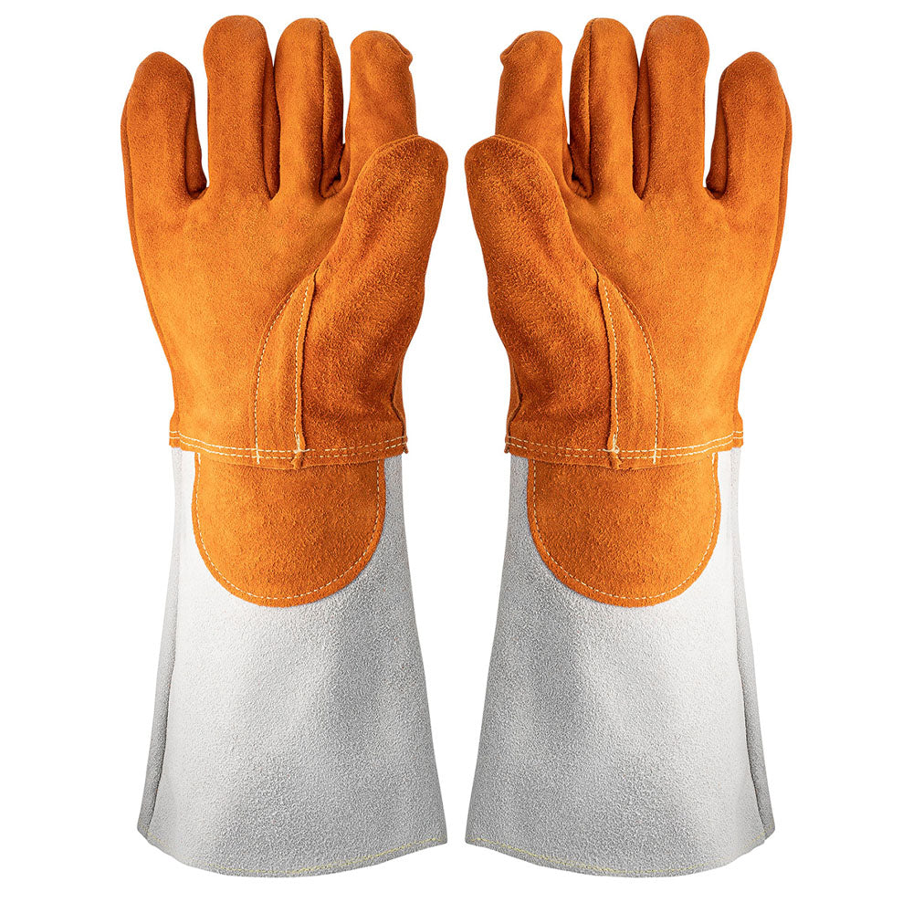 Matfer 773012 Leather 7 3/4" Baker Gloves with Forearm Protection