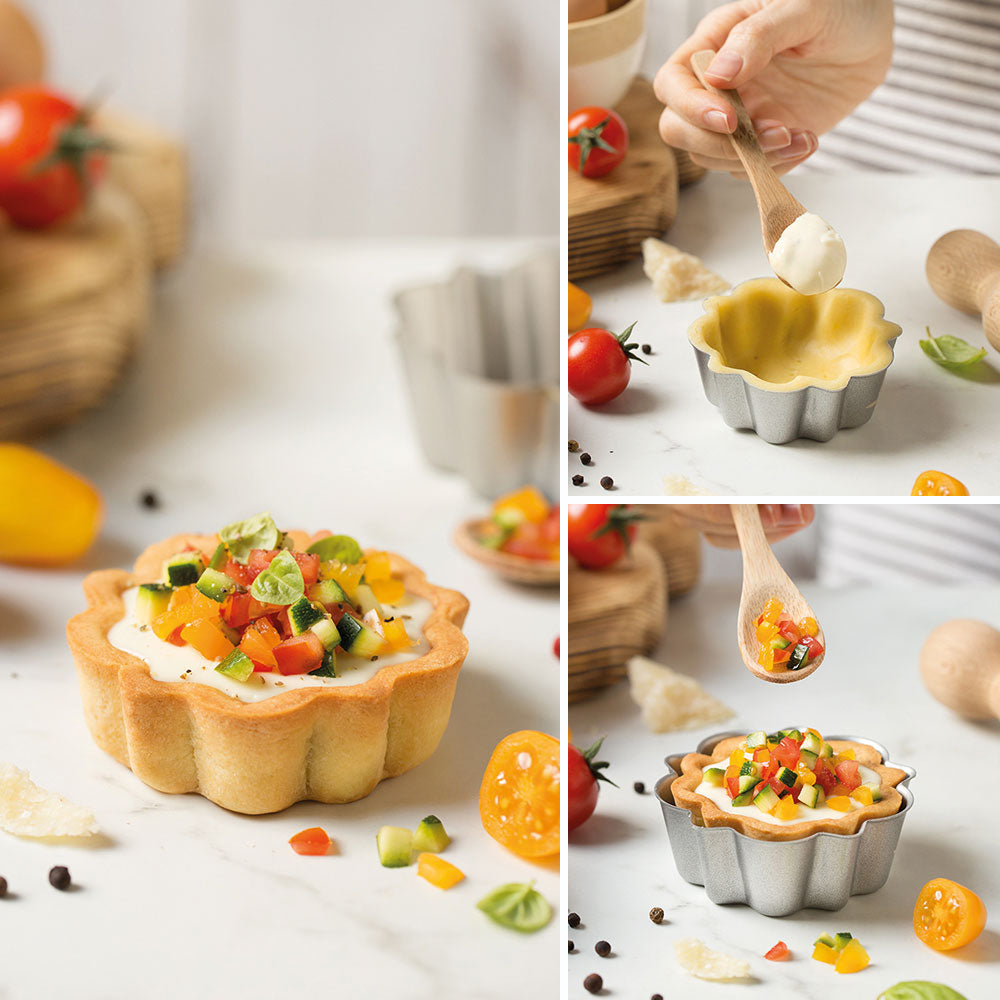 Decora Mini Round Tart Mold with Removable Bottom, 3.1" x 1.2"