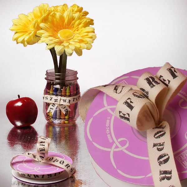 Alphabet A To Z Grosgrain Ribbon 5/8 '' X 10 yd - 1 / ROLL