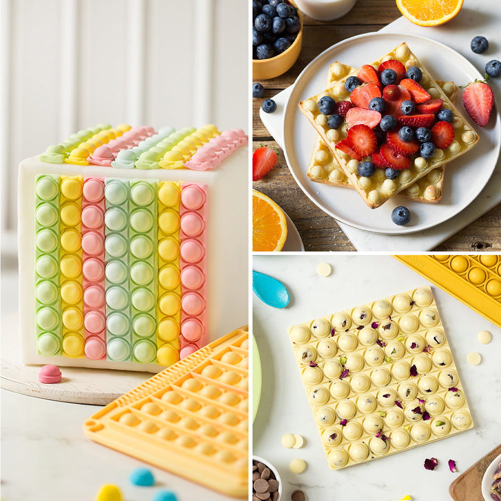 Decora DecorPop Square Silicone Mold, 5.4"