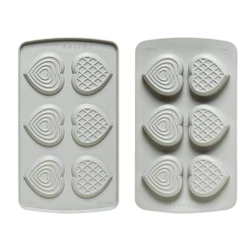 Decora Duo Heart Silicone Mold, 6 Cavities