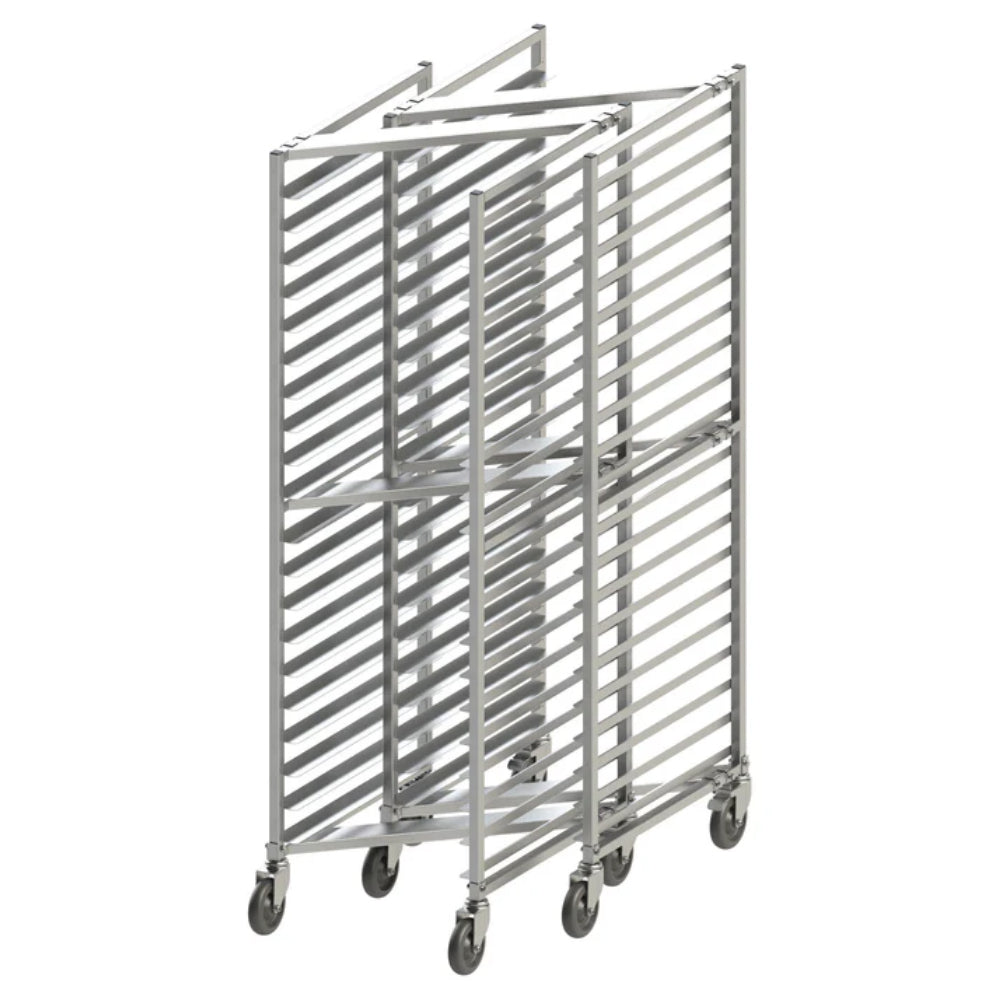 Winco 20 Tier Nesting Sheet Pan Rack with Brakes