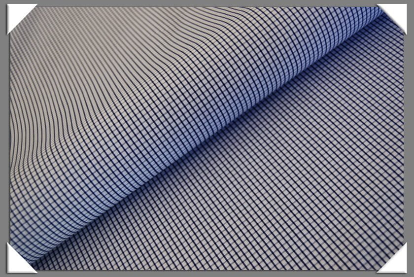 Box Check Navy 100 Percent Cotton Fabric - Navy Box Check, 58/60" Width (1 Yard)