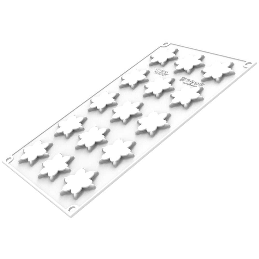 Silikomart COROLLE 4 Silicone Mold, 15 Cavities