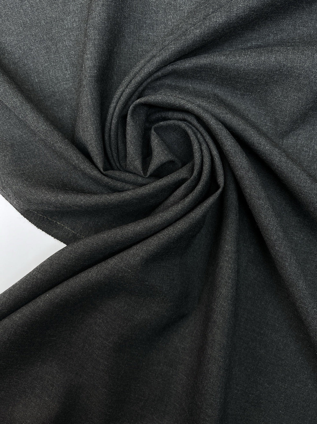 Wool Fabric Melange Gray