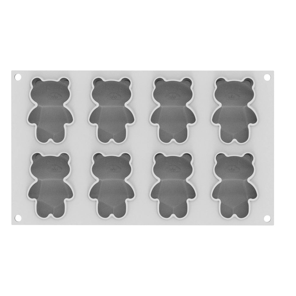 Silikomart TEDDY BEAR 68 Silicone Mold, 8 Cavities