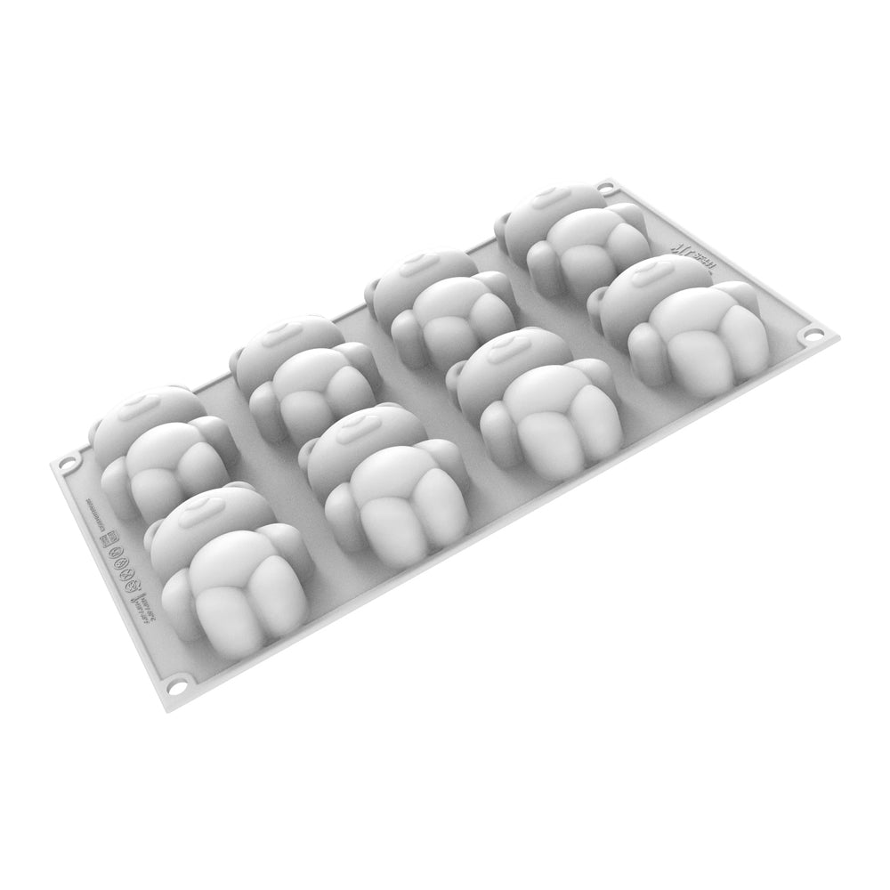 Silikomart TEDDY BEAR 68 Silicone Mold, 8 Cavities