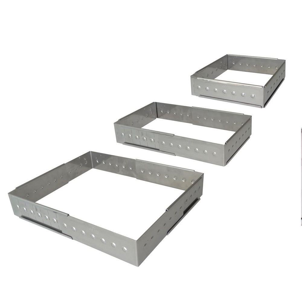 Gobel Stainless Steel Adjustable Cake Frame, 11" x 6.3" x 1.8"