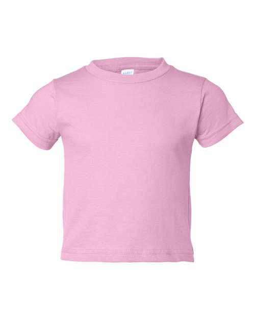 RADYAN® Toddler Cotton Jersey Crew Neck Short Sleeve Tee - 3301T