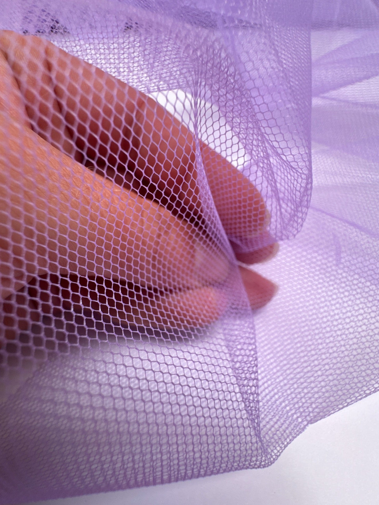 Purple Polyamide Mesh Fabric