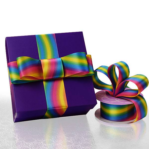 Royal Blue Rainbow Ribbon 1 1/2 '' X 10 yd - 1 / ROLL