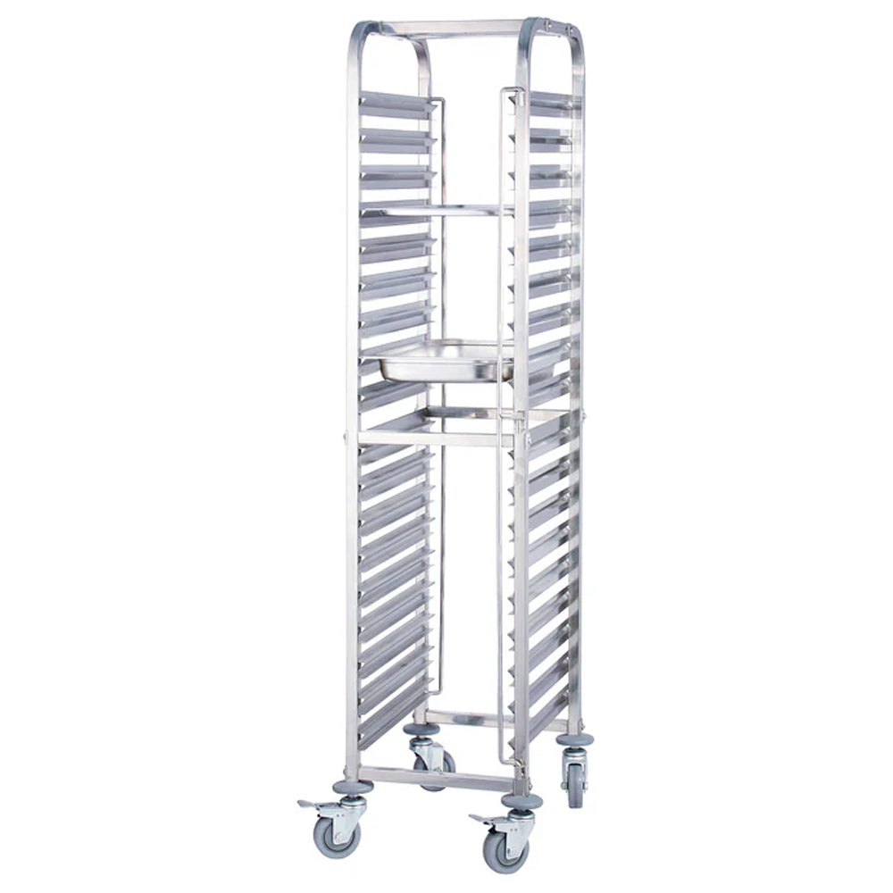 Winco 36 Tier End Load Food Pan Rack with Brakes