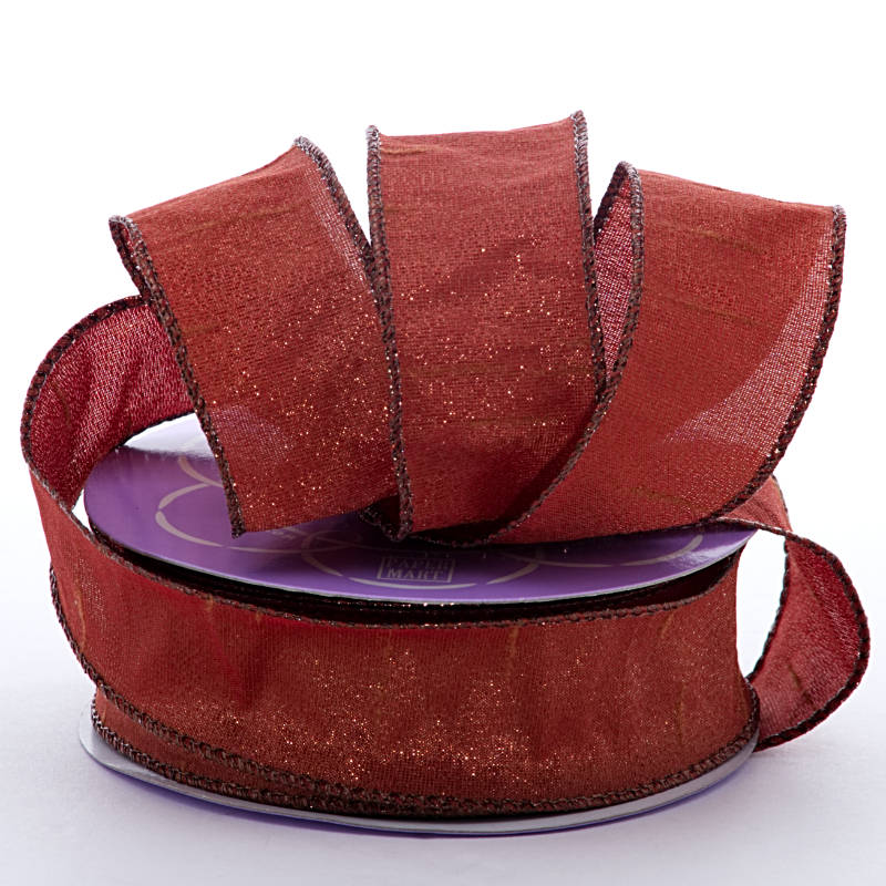 Vibrant Metallic Ribbon 1 1/2 '' X 20 yd Cinnamon Color 1 / roll