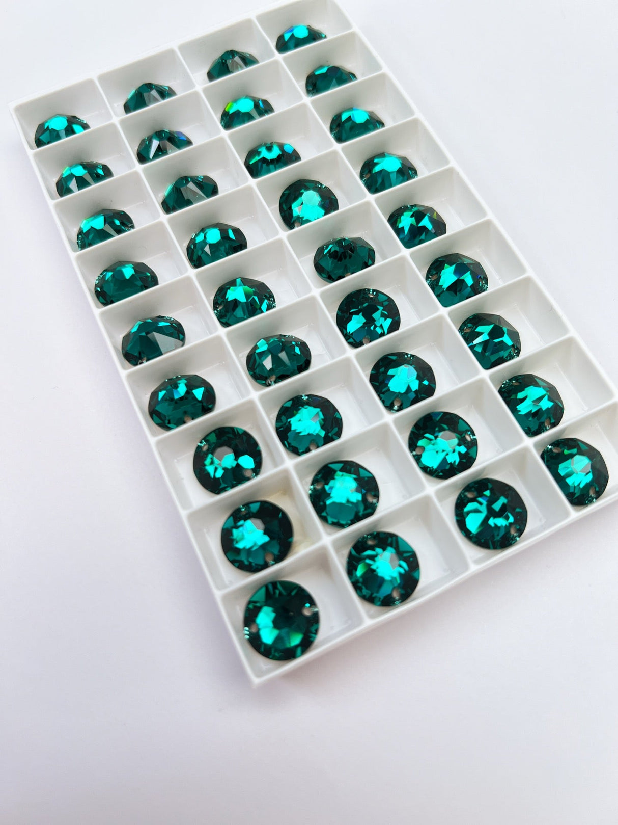 Green Shades Crystal Sewing Notions