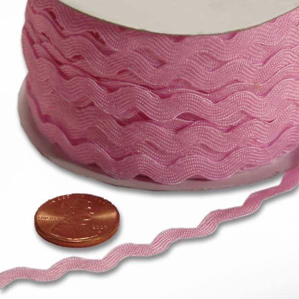 Ric Rac Trim – Pink, 7mm x 25 Yards (1 Roll)