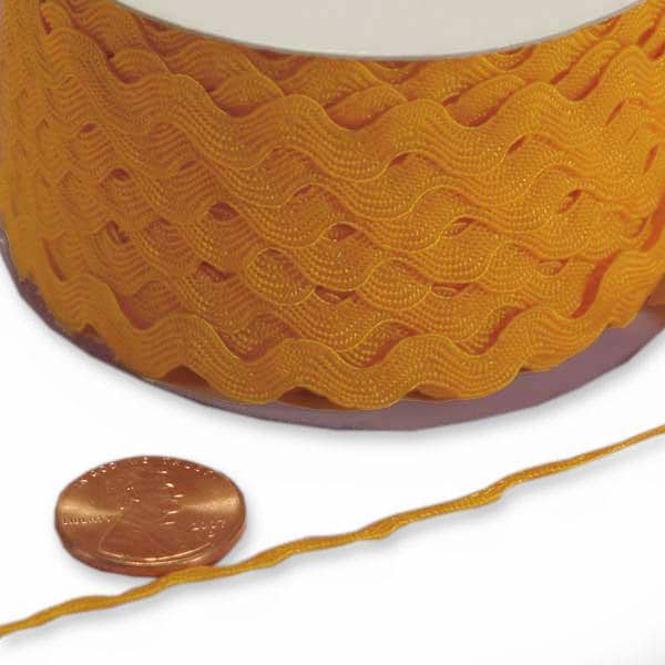 Ric Rac Trim – Lt. Gold, 5mm x 25 Yards (1 Roll)