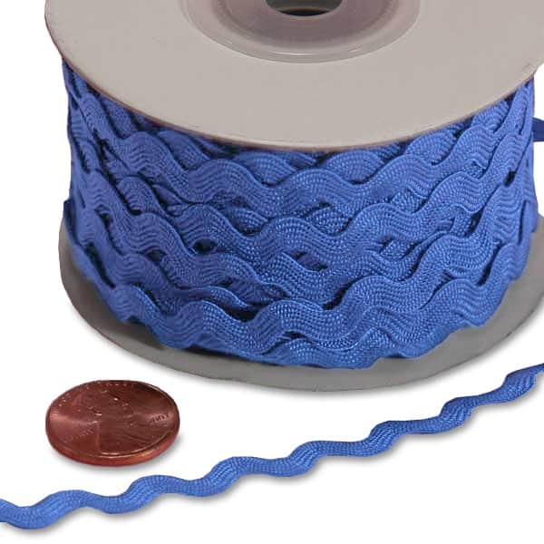 Ric Rac Trim – Royal, 7mm x 25 Yards (1 Roll)