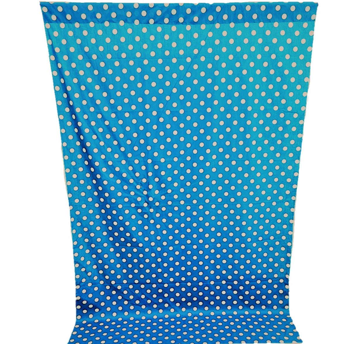 Poly Cotton Fabric - Polka Dot Decorative Backdrop Drape Curtain Divider, 58" Wide x 120" High (1 Panel)