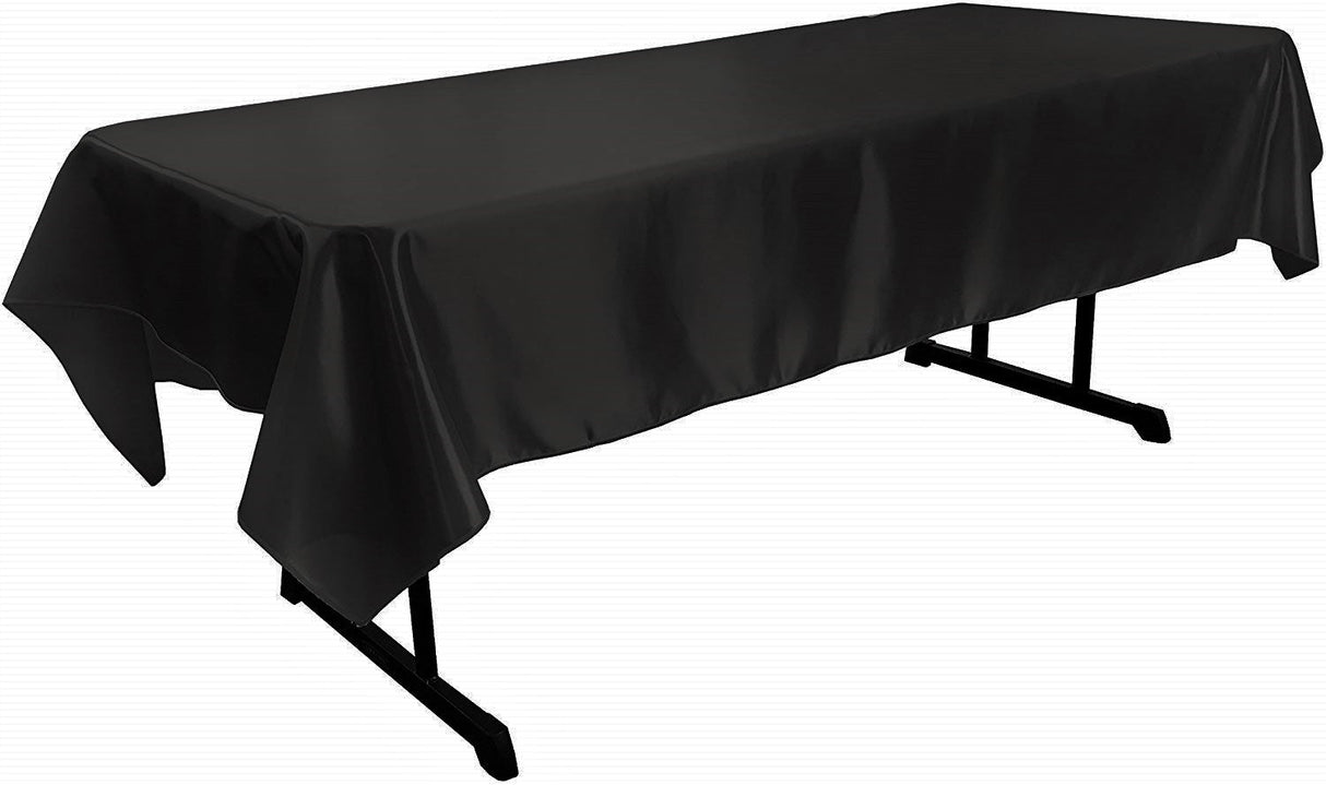 Polyester Bridal Satin Fabric - Rectangular Tablecloth, 58" X 102" (1 Piece)