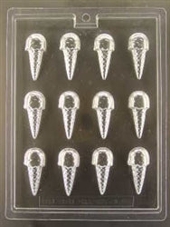 Miniature Ice Cream Cones Chocolate Mold - ECAO628