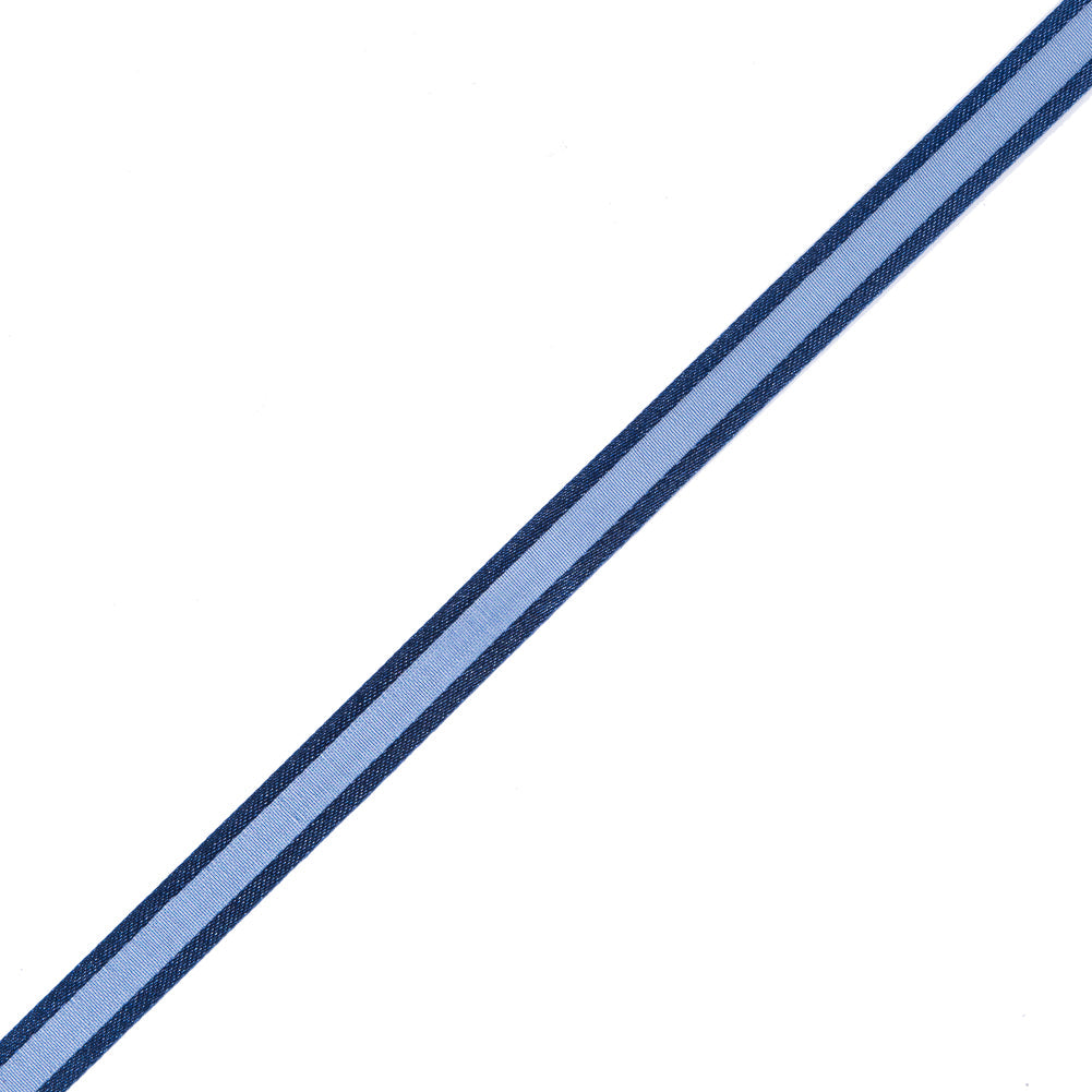 3/8" Navy Sheer Ribbon with Double Faced Satin Edge