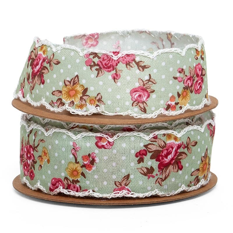 Vintage Floral Ribbon Jena Color 1 / ROLL