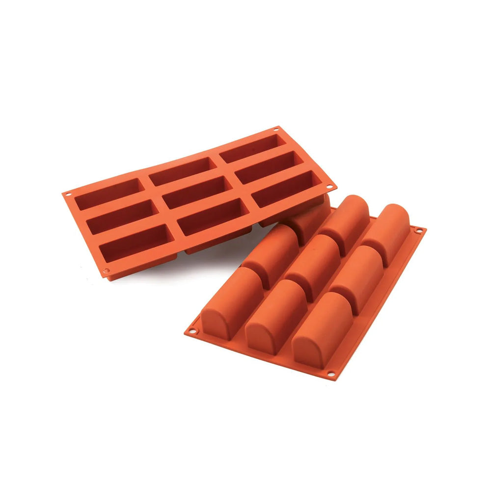 Silikomart Silicone Mold Log 2.8 Oz, 1-1/4" x 3-5/16" x 1-3/8" High, 9 Cavities