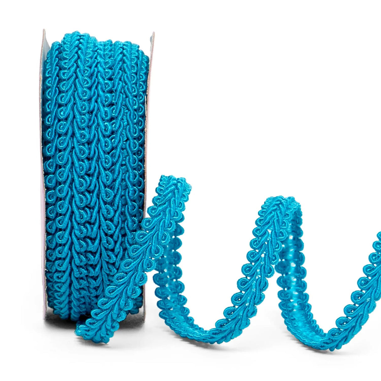 Gimp Braid Trim – Turquoise, 3/8'' x 10 Yards (1 Roll)