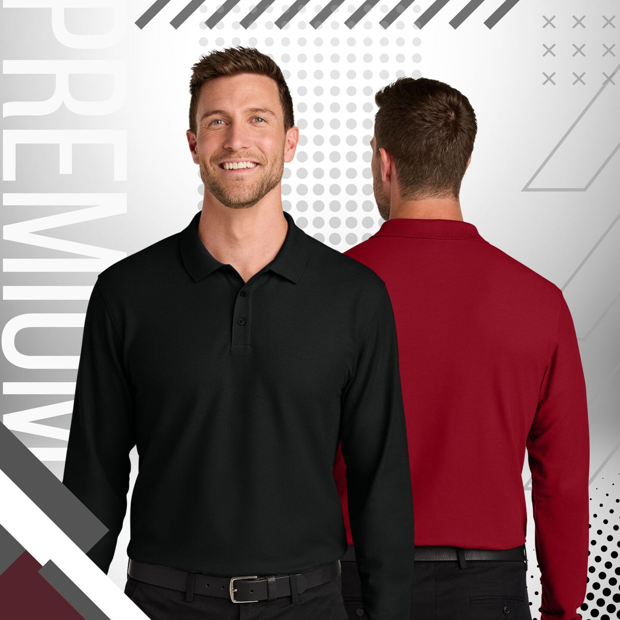 Port Authority® Wearever Signature Pique Long Sleeve Polo