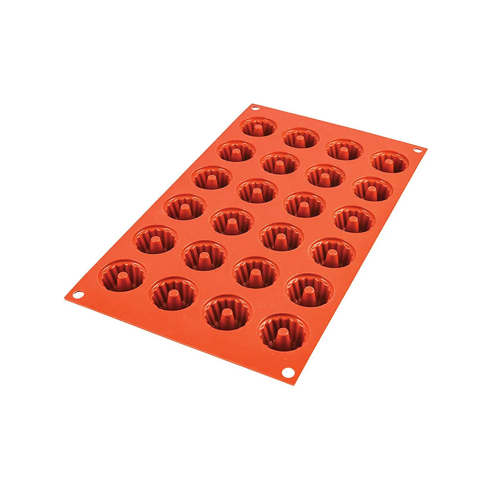 Silikomart Silicone Bakeware Mini Gugelhopf .3 Oz, 1.4" Dia x .8", 24 Cavities