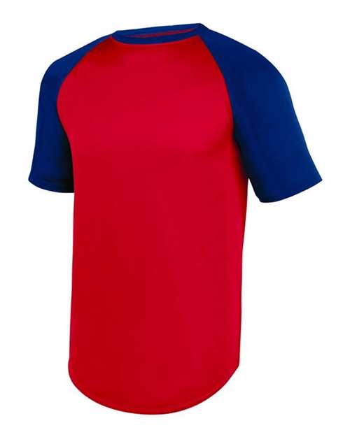 Youth Wicking Short Sleeve Baseball Jersey