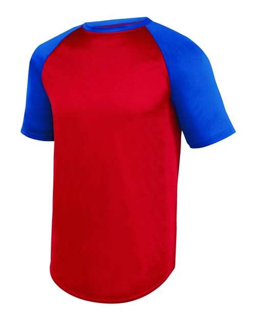 Youth Wicking Short Sleeve Baseball Jersey