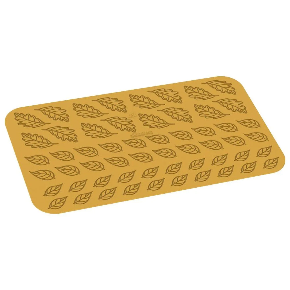 Silikomart TAIGA Silicone Leaves Decor Mold, 56 Cavities