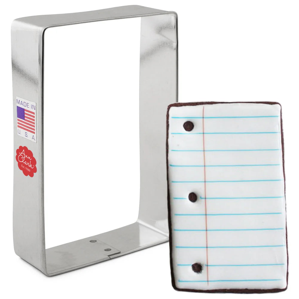 Ann Clark Rectangle Tinplated Cookie Cutter, 3-7/8" x 2-5/8"