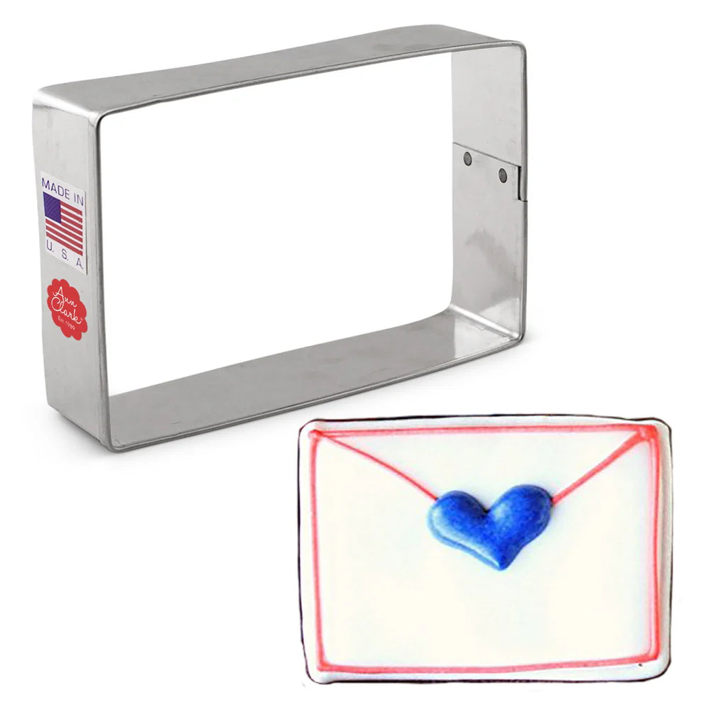 Ann Clark Rectangle Tinplated Cookie Cutter, 3-7/8" x 2-5/8"