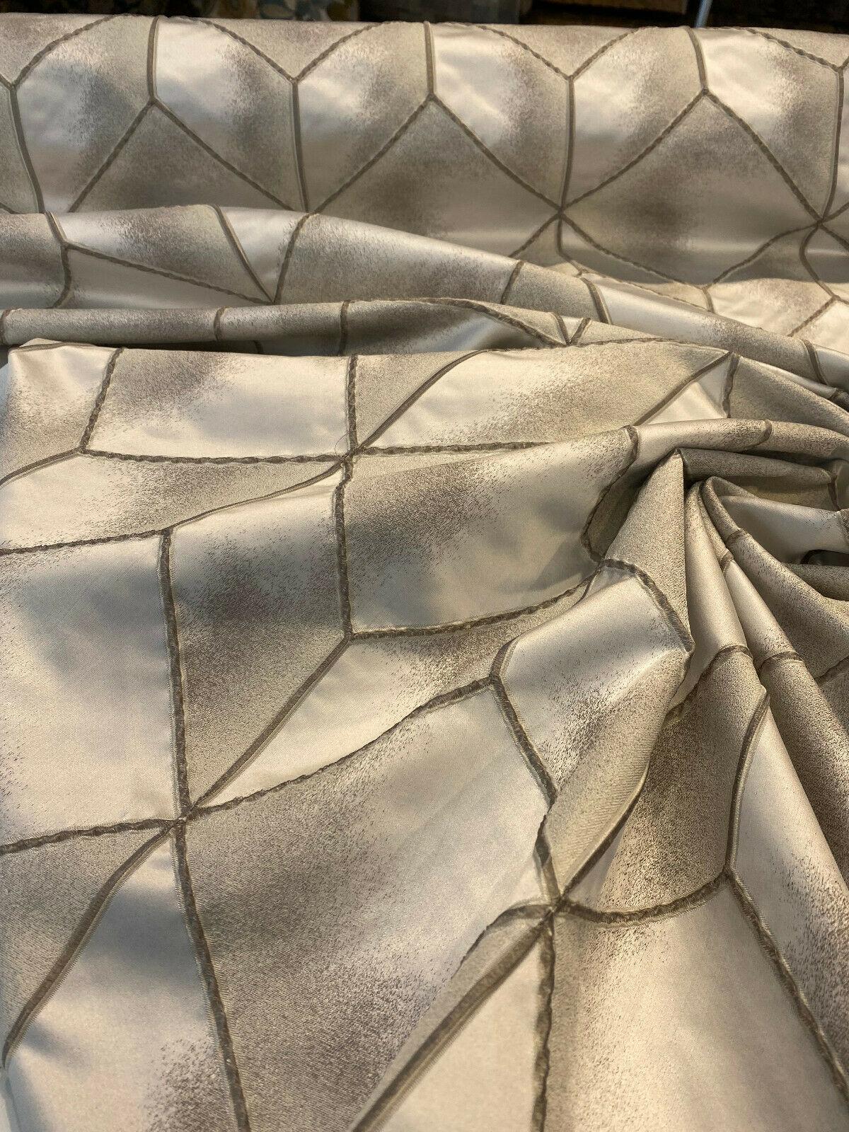 Social Call Platinum White Emb Polyester Fabric - White, Embroidered, 56" Width, 7" Vertical Repeat, 14" Horizontal Repeat (1 Yard)