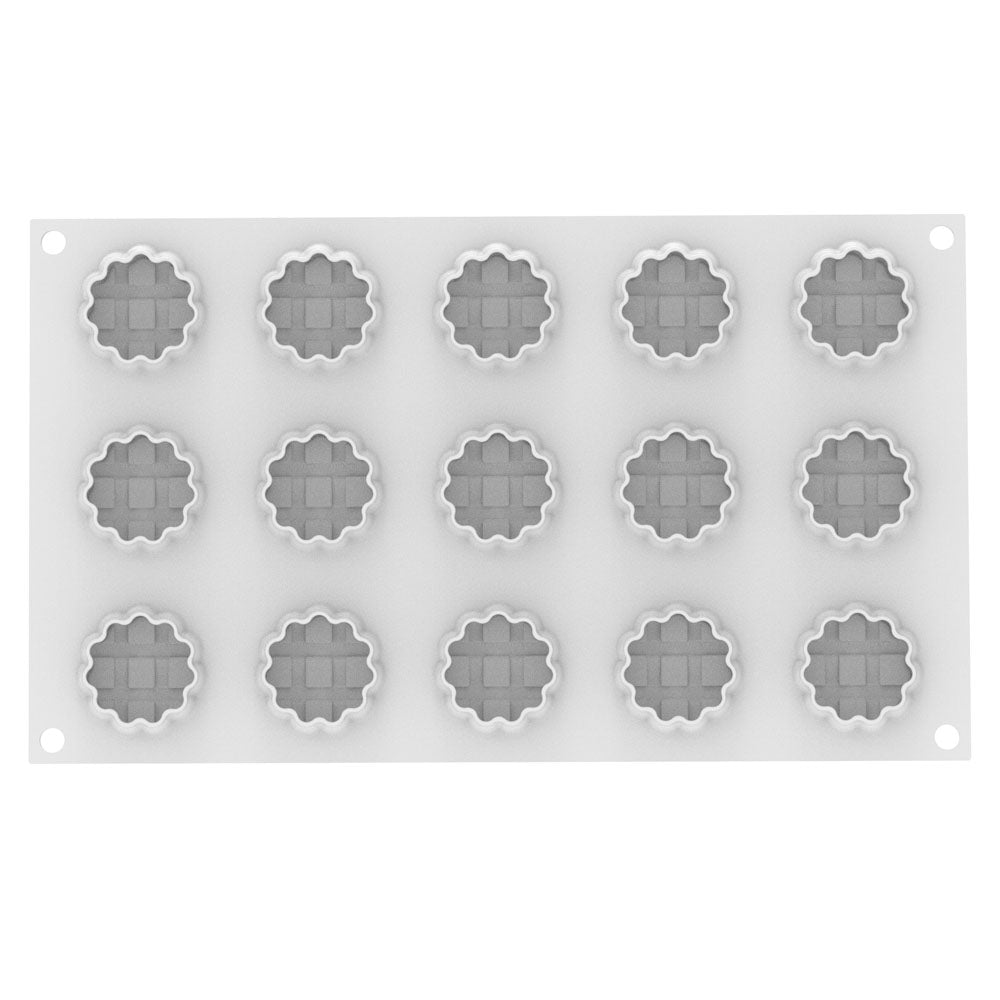 Silikomart CROSTATA XS 20 Silicone Mold, 15 Cavities