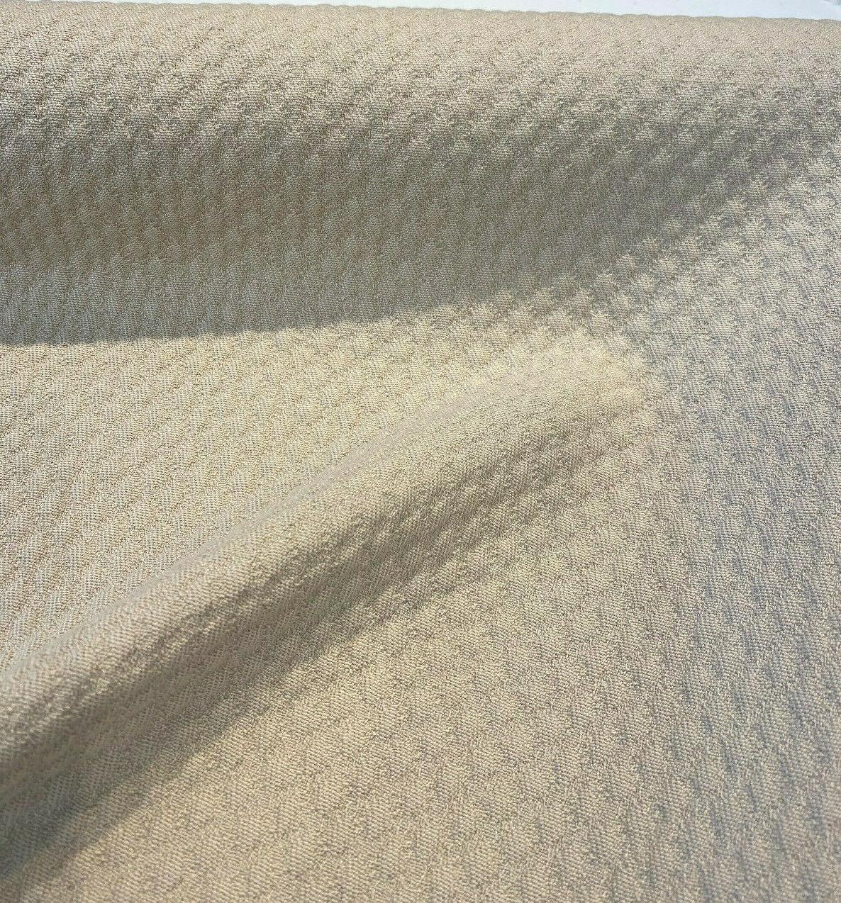 Sunbrella Cozy Quilt Acrylic Fabric - Tan Beige Quilt Design, 50" Width (1 Yard)
