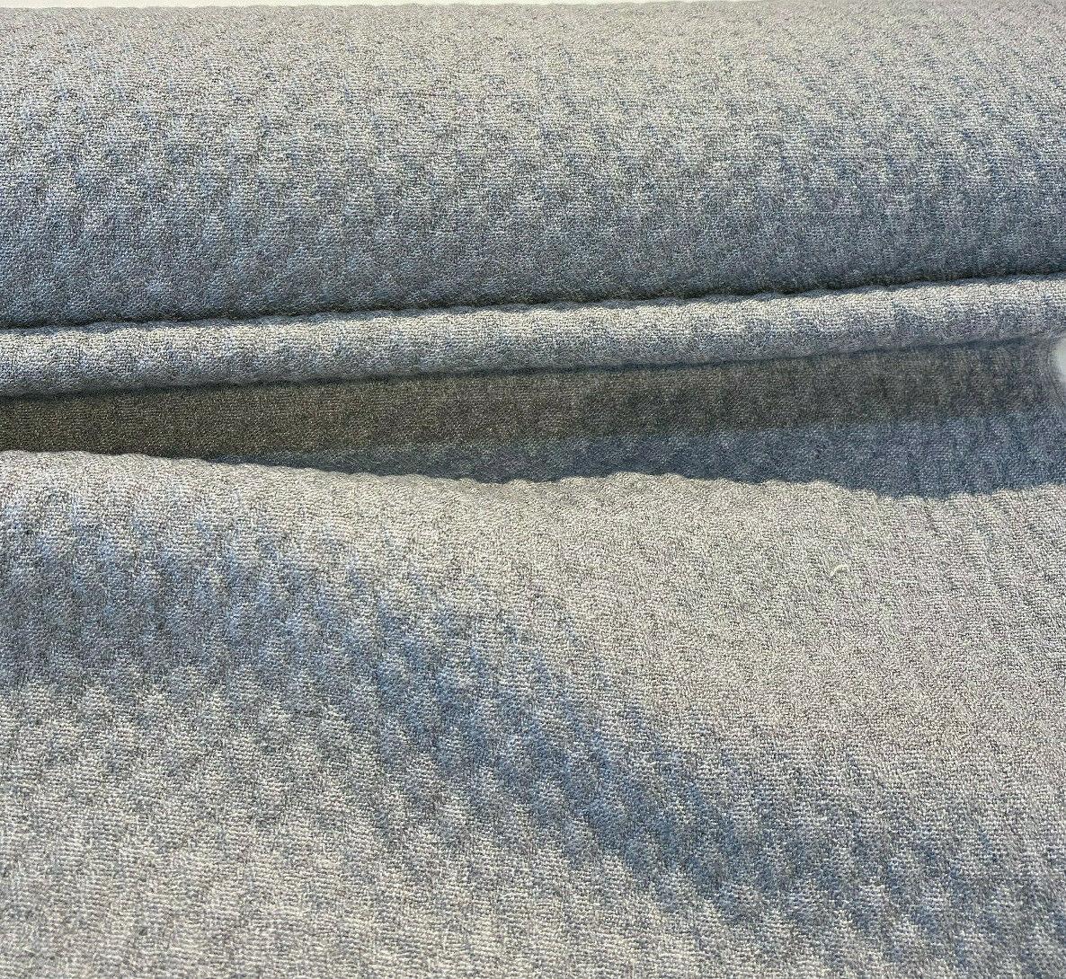 Sunbrella Outdoor Cozy Quilt Acrylic Fabric - Charcoal Gray Quilt Design, 50" Width (1 Yard)