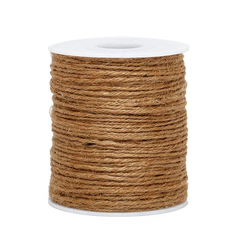 Jute Twine 2 mm X 100 yd Natural Color 1 / ROLL